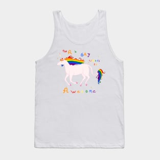 Awesome Gay Unicorn Tank Top